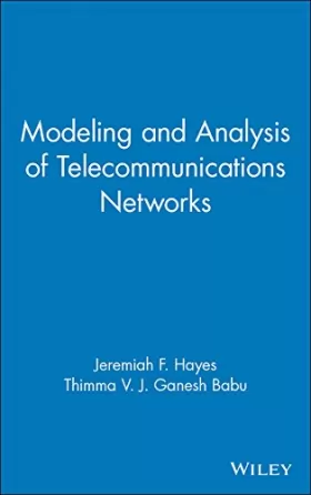 Couverture du produit · Modeling and Analysis of Telecommunications Networks