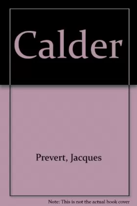 Couverture du produit · Calder