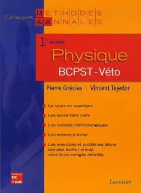Couverture du produit · Physique 1e anné BCPST-Véto