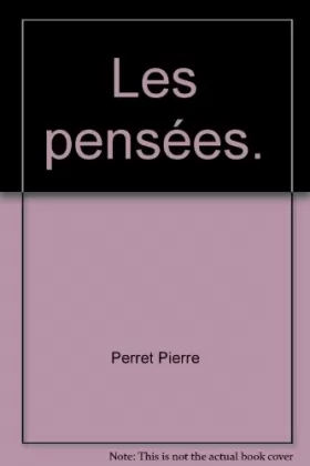 Couverture du produit · Les pensées.