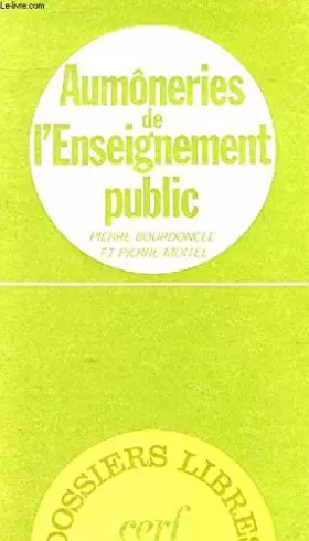 Couverture du produit · Aumôneries de l'enseignement public