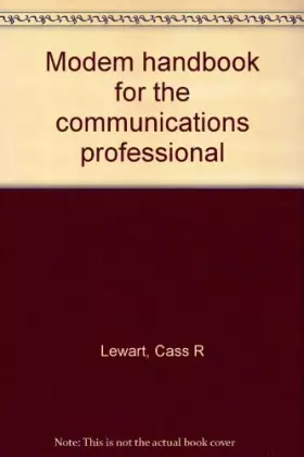 Couverture du produit · Modem handbook for the communications professional