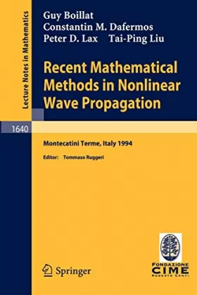 Couverture du produit · Recent Mathematical Methods in Nonlinear Wave Propagation