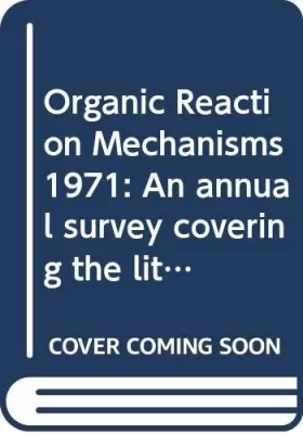 Couverture du produit · Organic Reaction Mechanisms