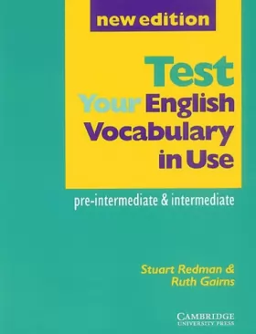 Couverture du produit · Test your English Vocabulary in Use: Pre-intermediate and Intermediate