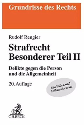 Couverture du produit · Rengier, R: Strafrecht Besonderer Teil II