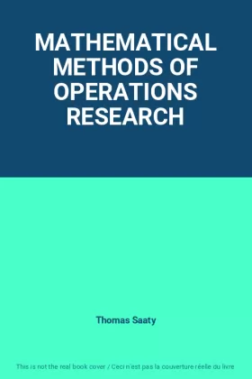 Couverture du produit · MATHEMATICAL METHODS OF OPERATIONS RESEARCH