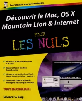Couverture du produit · Découvrir le Mac, OS X Mountain Lion et Internet pour les Nuls