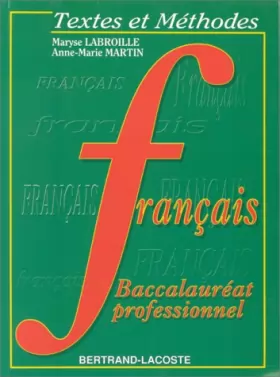 Couverture du produit · Textes et méthodes français
