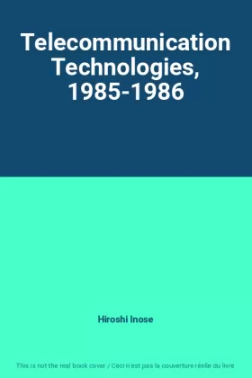 Couverture du produit · Telecommunication Technologies, 1985-1986