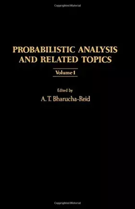 Couverture du produit · Probabilistic Analysis and Related Topics