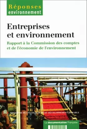 Couverture du produit · Entreprises et environnement: Rapport à la commission des comptes de l'économie de l'environnement