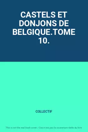 Couverture du produit · CASTELS ET DONJONS DE BELGIQUE.TOME 10.