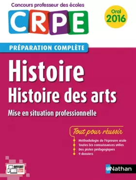 Couverture du produit · Histoire - Histoire des arts - Préparation à l'épreuve orale