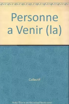 Couverture du produit · Personne a Venir (la)