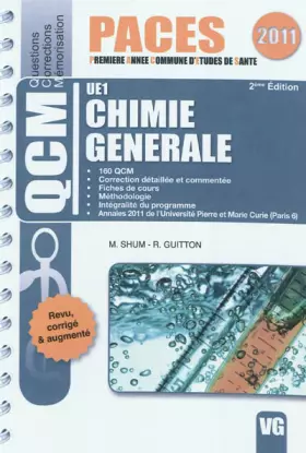 Couverture du produit · Chimie générale UE1