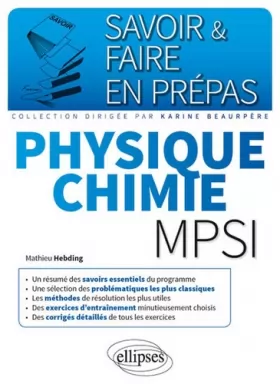 Couverture du produit · Savoir & Faire en Prépas Physique Chimie MPSI