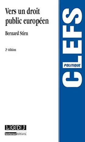 Couverture du produit · vers un droit public européen - 2ème édition