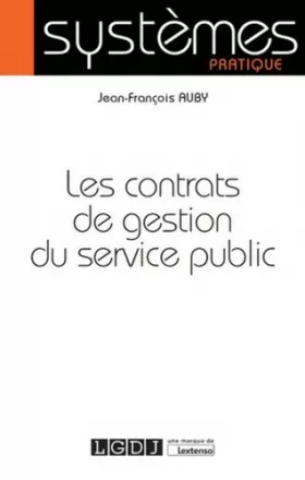Couverture du produit · Les Contrats de gestion du service public