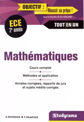 Couverture du produit · Mathématiques 2e annéeE ECE tout-en-un: Cours complet, Méthodes et application, Annales corrigées, rapports de jury
