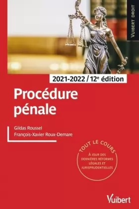 Couverture du produit · Procédure pénale 2021/2022: Tout le cours à jour des dernières réformes légales et jurisprudentielles