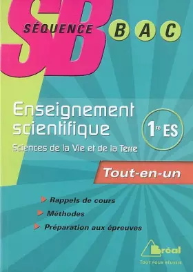 Couverture du produit · SB Ensemble scientifique première es