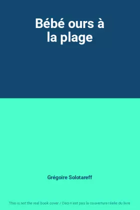 Couverture du produit · Bébé ours à la plage