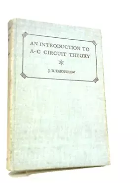 Couverture du produit · An Introduction to A-C Circuit Theory
