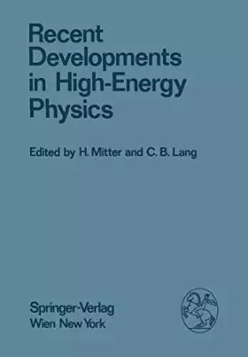 Couverture du produit · Recent Developments in High-energy Physics