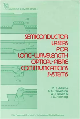 Couverture du produit · Semiconductor Lasers for Long Wavelength Optical Fiber Communications Systems
