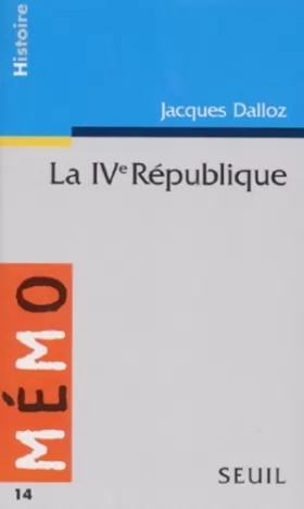Couverture du produit · La IVe République