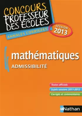 Couverture du produit · MATHEMATIQUES ADMISSIBILITE 13