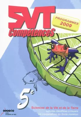 Couverture du produit · SVT 5e : Activités identifiées à travers les compétences du socle commun, programmes 2009