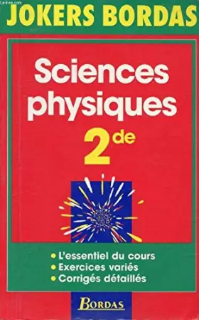 Couverture du produit · Sciences physiques, 5e. Cahier d'activités, édition 1997