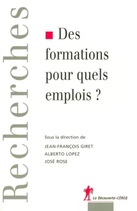 Couverture du produit · Des formations pour quels emplois ?