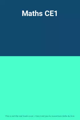 Couverture du produit · Maths CE1