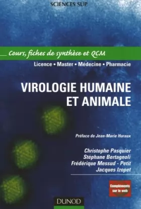 Couverture du produit · Virologie humaine et animale : Cours, fiches de synthèse et QCM