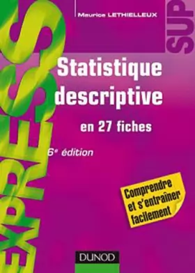 Couverture du produit · Statistique descriptive - 6 ème édition