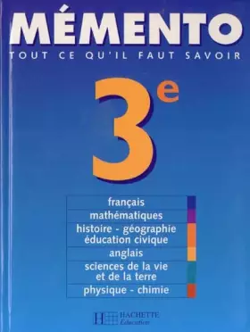 Couverture du produit · Mémento, 3e, 2000