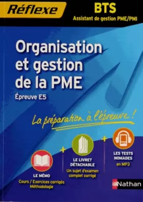 Couverture du produit · Organisation et gestion de la PME - BTS AG PME/ PMI
