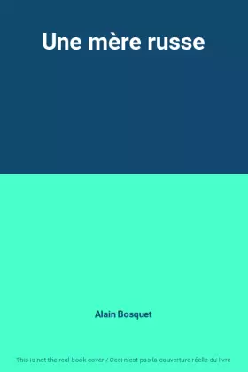 Couverture du produit · Une mère russe