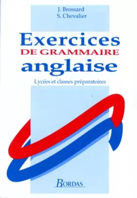 Couverture du produit · Exercices De Grammaire Anglaise