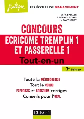 Couverture du produit · Concours Écricome Tremplin 1 et Passerelle 1 - 3e éd. - Tout-en-un