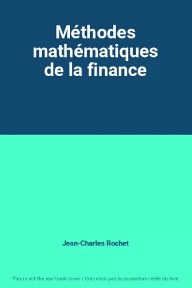 Couverture du produit · Méthodes mathématiques de la finance