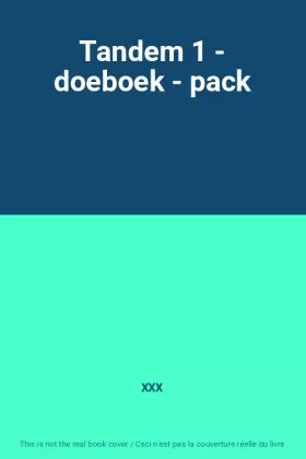 Couverture du produit · Tandem 1 - doeboek - pack