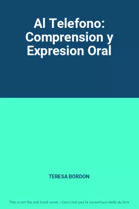 Couverture du produit · Al Telefono: Comprension y Expresion Oral