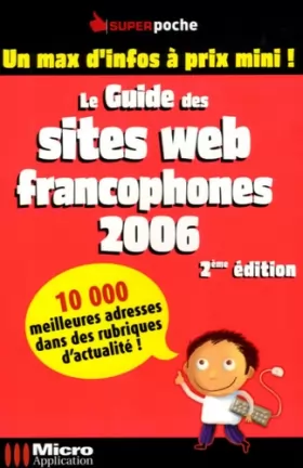 Couverture du produit · Le guide des sites Web francophones