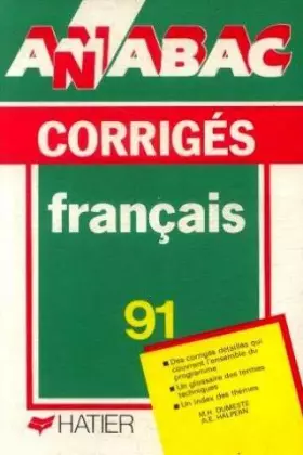 Couverture du produit · Annabac 1991, BAC Français, corrigés, numéro 19
