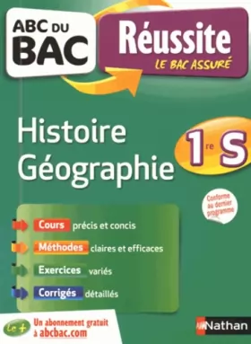 Couverture du produit · ABC du BAC Réussite Histoire - Géographie 1re S