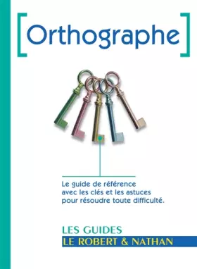 Couverture du produit · Orthographe